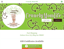 Tablet Screenshot of crunchymomlife.com